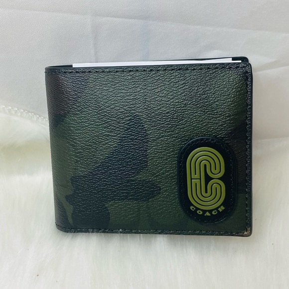 NWT Coach 3 in 1 wallet in Signature canvas with Como Print and Coach Patch - Picture 1 of 9
